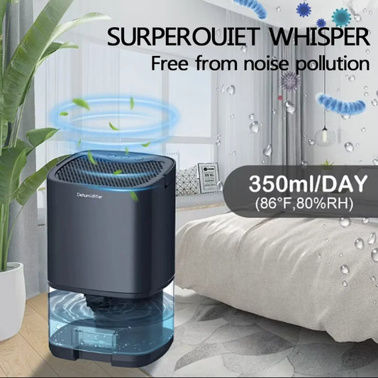 Compact Mini Dehumidifier - Quiet & Energy Saving for Small Spaces